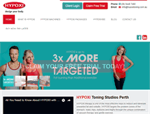 Tablet Screenshot of hypoxitoning.com.au